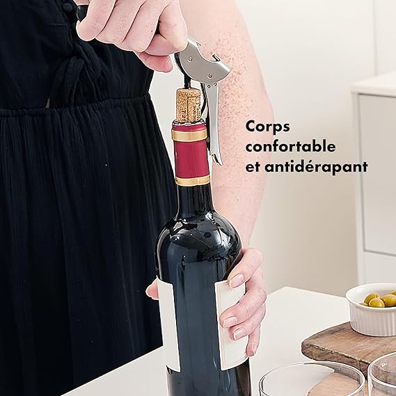 Tire-bouchon bilame pour ouvrir vos vieux millésimes - Coffret vin