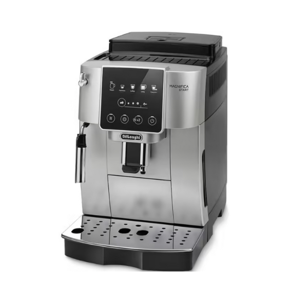 machine à café grise sur fond blanc
