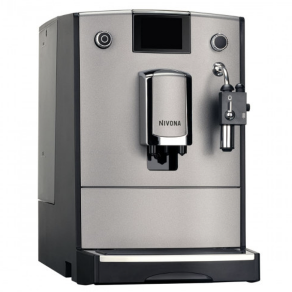 machine à café gris sur fond blanc